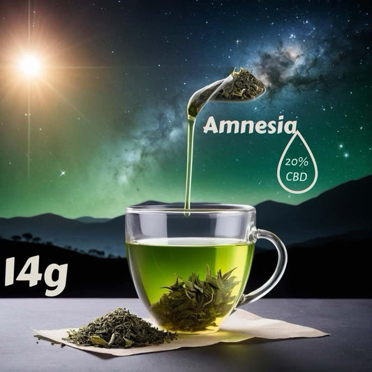 Amnesia-CBD Hemp tea flower- 20%- 1/2 oz - Greenhouse