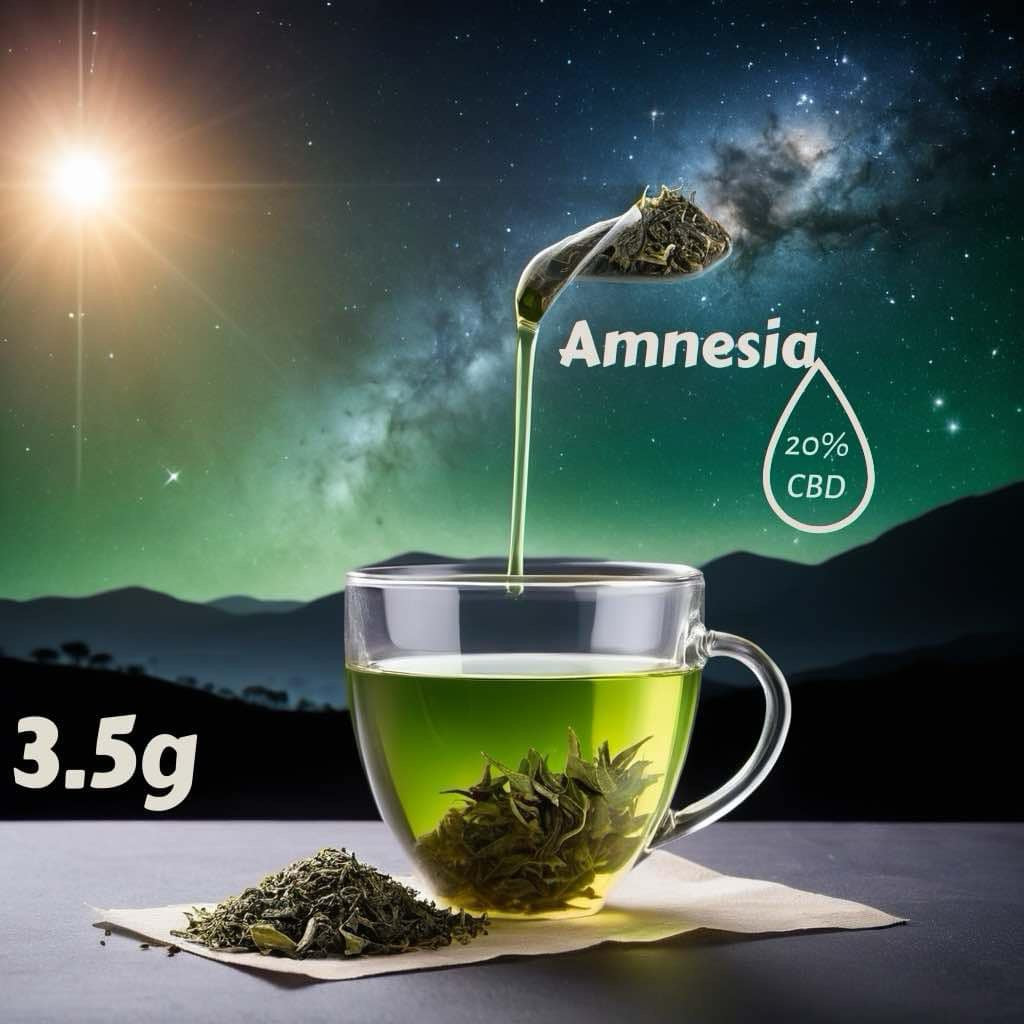 Amnesia-CBD Hemp tea flower- 20%- 3.5g - Greenhouse